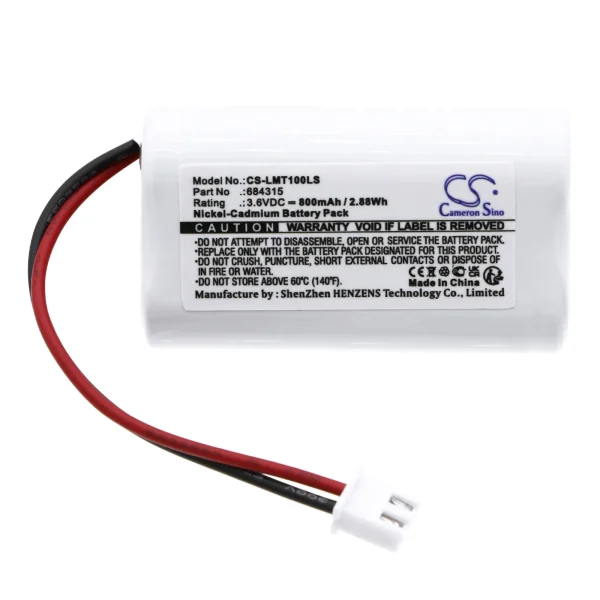 Lumenxl OTG-FF-6, OTG-HH-1, OTG-VV-5 Series Replacement Battery 800mAh / 2.88Wh