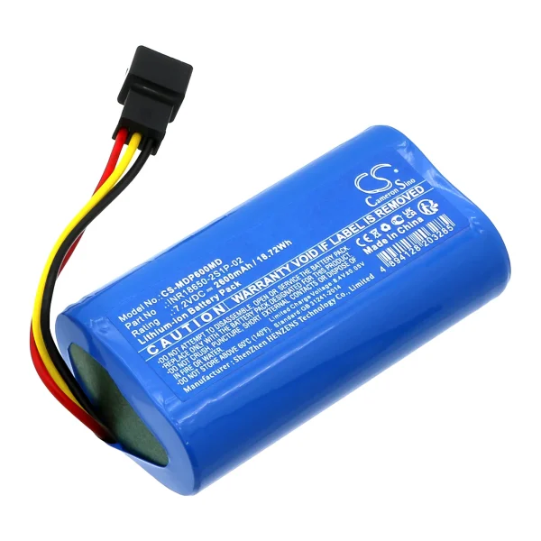 Medcaptain MP-60A, SYS-6010A Series Replacement Battery 2600mAh / 18.72Wh - Image 2