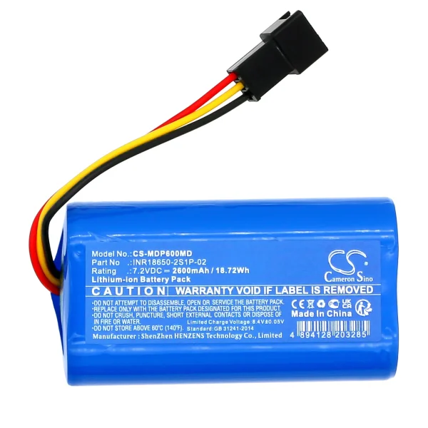 Medcaptain MP-60A, SYS-6010A Series Replacement Battery 2600mAh / 18.72Wh