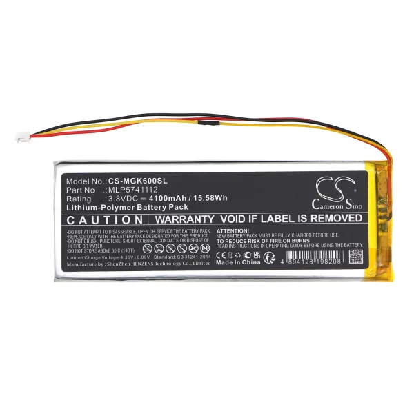 MelGeek Mojo60 Series Replacement Battery 4100mAh / 15.58Wh