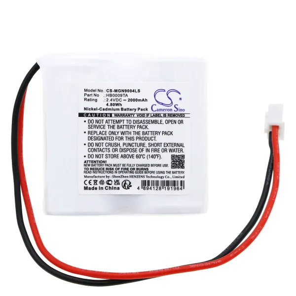 Legrand 061090, 0625025, 062525, 062541, 062542, 062543, 062560 Series Replacement Battery 2000mAh / 4.80Wh