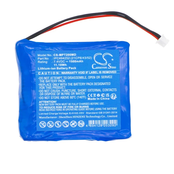 Medcaptain TP-20S Series Replacement Battery 1500mAh / 11.10Wh