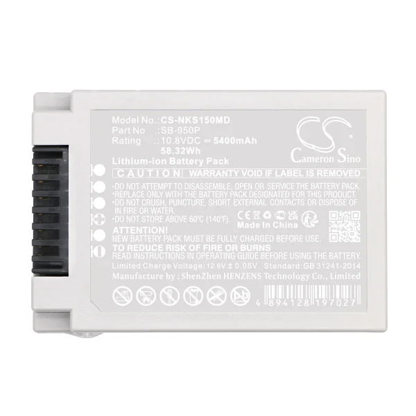 Nihon Kohden Lifescope G5 CSM-1501 Series Replacement Battery 5400mAh / 58.32Wh