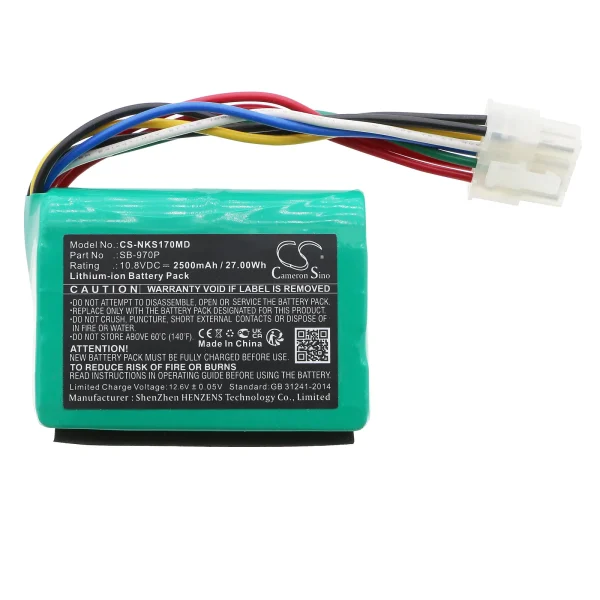 Nihon Kohden CSM-1701 monitor, CSM-1702 monitor, CU-172 Series Replacement Battery 2500mAh / 27.00Wh