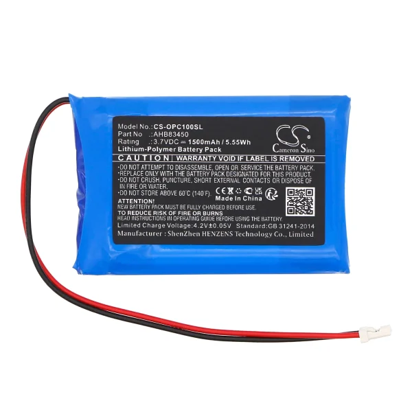 OPUS Click, Player, Plus, Touch Series Replacement Battery 1500mAh / 5.55Wh