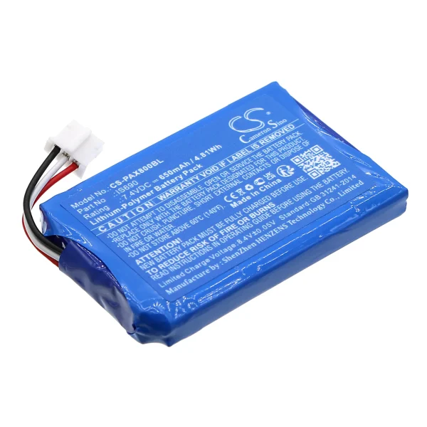 Pax Q80 Series Replacement Battery 650mAh / 4.81Wh - Image 2