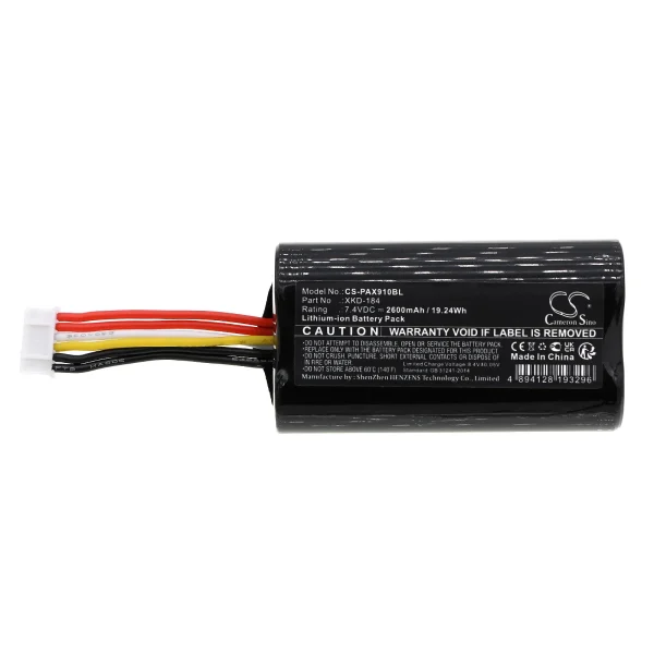 Pax N510, N900, N910 Series Replacement Battery 2600mAh / 19.24Wh