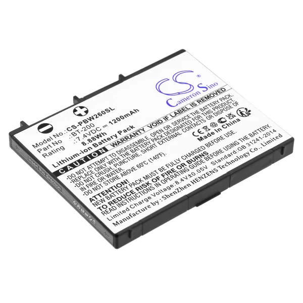 Brother MW-260 Series Replacement Battery 1200mAh / 8.88Wh - Image 2