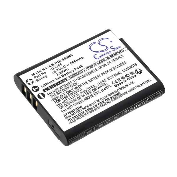 Pentax WG-1000 Series Replacement Battery 890mAh / 3.29Wh - Image 2