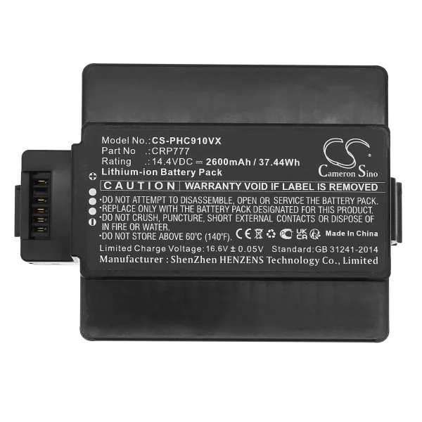 Philips CRP777, CRP777/01, CRP781, FC9910/01/A, HomeRun FC9910, HomeRun FC9910/01/B Series Replacement Battery 2600mAh / 37.44Wh