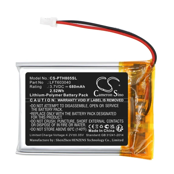 Philips TAPH805 Series Replacement Battery 680mAh / 2.52Wh