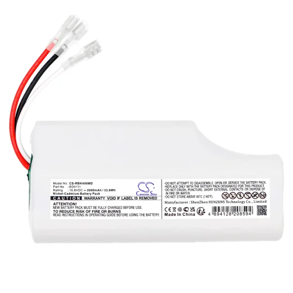 Rauland-Borg R4KBK400, Responder Nurse Call R4000 Series Replacement Battery 2000mAh / 33.6Wh