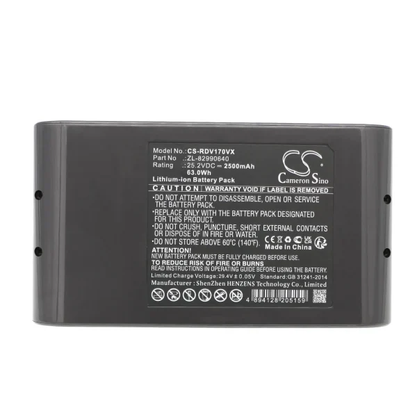 RedRoad V17 Series Replacement Battery 2500mAh / 63.0Wh - Image 6