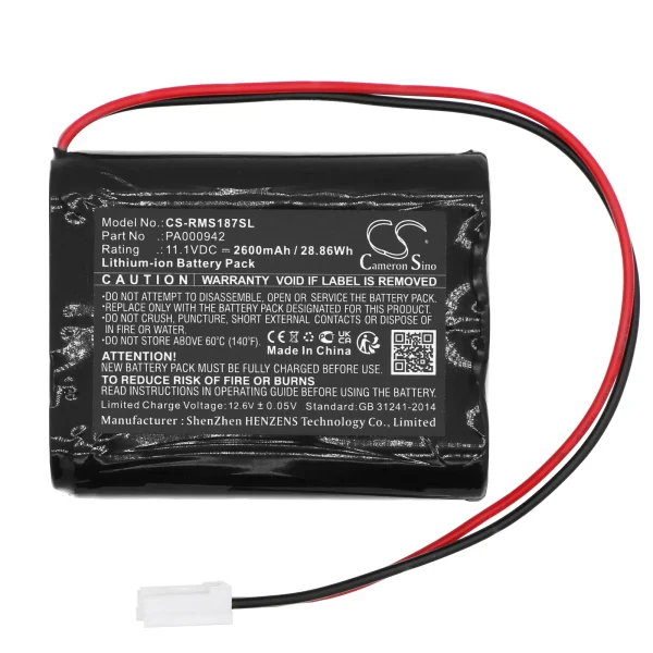 Heim und Haus  18797, GEC 12-W37 Series Replacement Battery 2600mAh / 28.86Wh