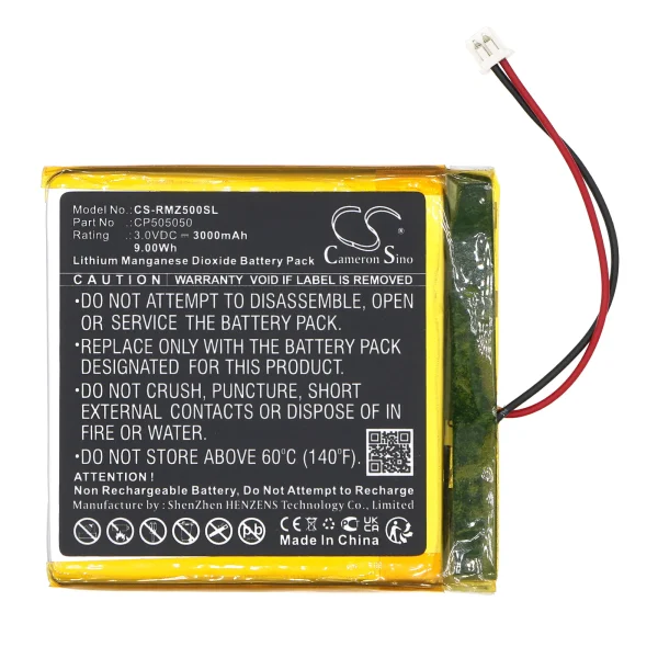 ROOMZ room sensor Series Replacement Battery 3000mAh / 9.00Wh