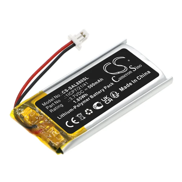 Samson Airline 88 Fitness Series Replacement Battery 500mAh / 1.85Wh - Image 2