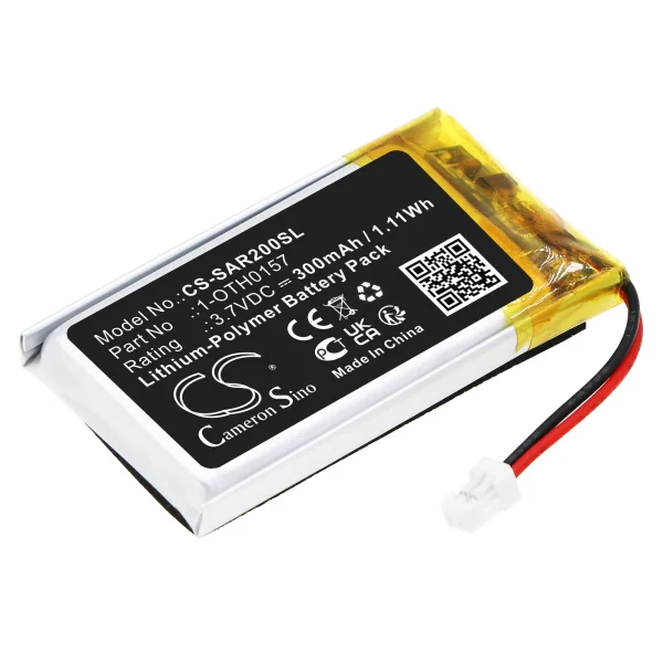 Samson Micro AR2 receiver, Swar2 Airline Series Replacement Battery 300mAh / 1.11Wh - Image 2