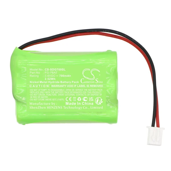 Shimpo FG-7000, FG-7000L, FG-7000T Series Replacement Battery 700mAh / 2.52Wh