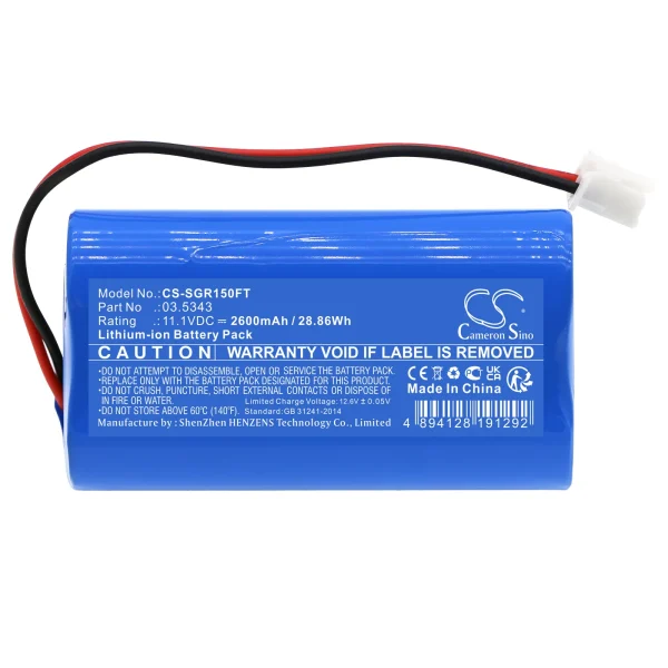 SCANGRIP 03.5451, VEGA 1500 C+R Series Replacement Battery 2600mAh / 28.86Wh