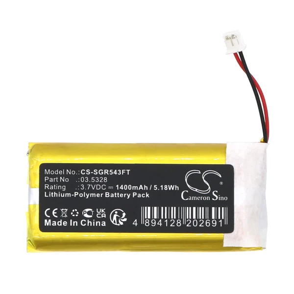 SCANGRIP 03.5026, 03.5412, 03.5438, 03.5446, I-Match, I-Match2, I-View COB LE Series Replacement Battery 1400mAh / 5.18Wh