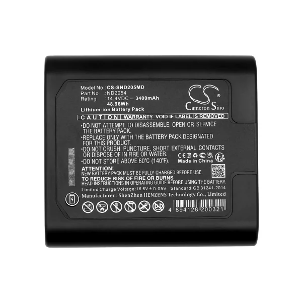 Sunoptics SSL-8000 Series Replacement Battery 3400mAh / 48.96Wh