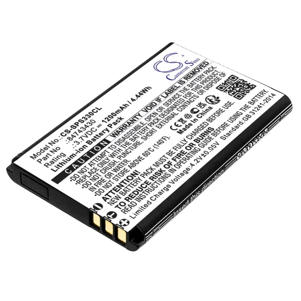 Spectralink S33, S33 DECT Series Replacement Battery 1200mAh / 4.44Wh - Image 2