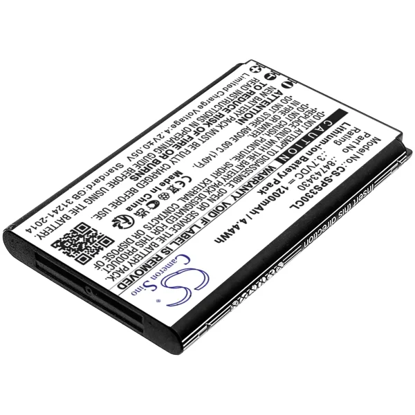 Spectralink S33, S33 DECT Series Replacement Battery 1200mAh / 4.44Wh - Image 3