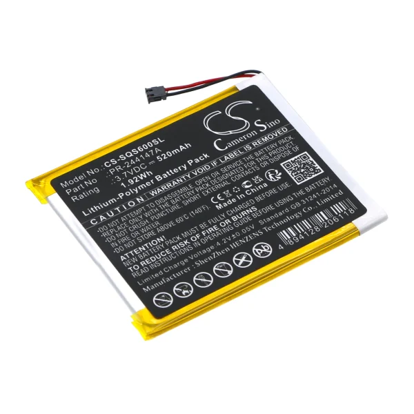 Square S6, S8 Series Replacement Battery 520mAh / 1.92Wh - Image 2