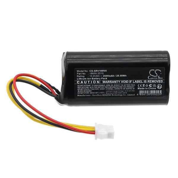 Sencor SRV 1000, SRV 1000SL Series Replacement Battery 2600mAh / 28.08Wh