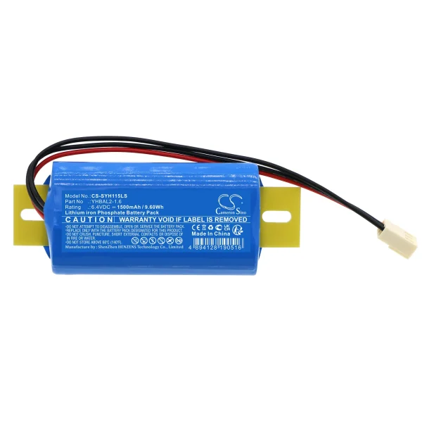 Streamer YH11B-05WL, YH11B-05WL-55, YH11B-05WL-55 5W Series Replacement Battery 1500mAh / 9.60Wh