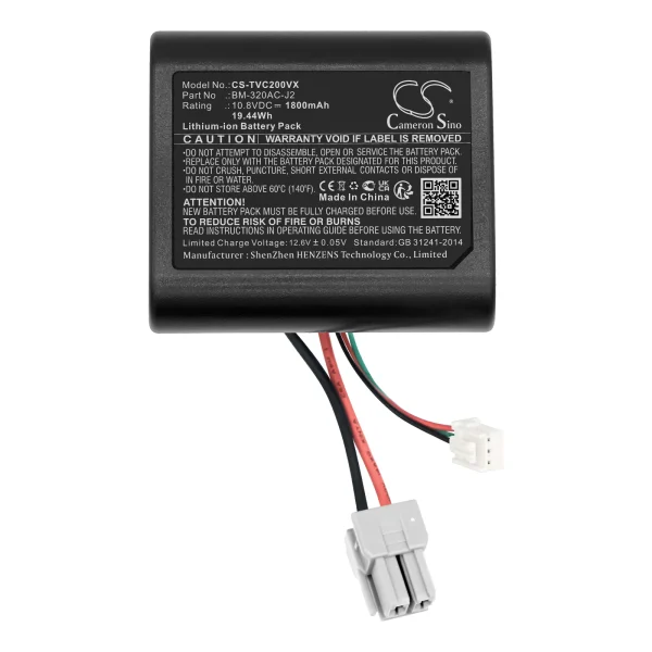 Toshiba VC-CLS1, VC-CLS11, VC-CLS2 Series Replacement Battery 1800mAh / 19.44Wh