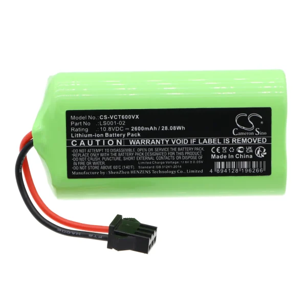 Vactidy T6, T7, T8 Series Replacement Battery 2600mAh / 28.08Wh