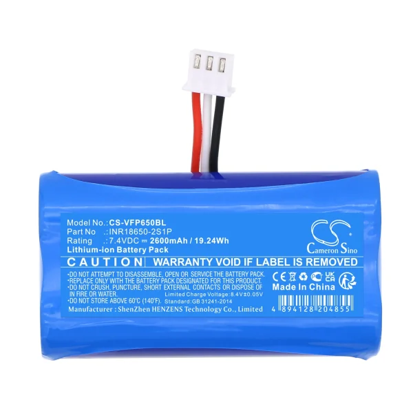 VeriFone T650p Series Replacement Battery 2600mAh / 19.24Wh