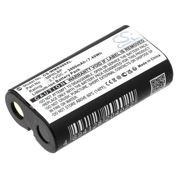 Wisycom MPR30-ENG, MPR30-IEM, MPR50-IEM, MPR50-IFB, MPR51-ENG, MPR52-ENG, MTP60 Series Replacement Battery 2000mAh / 7.4Wh - Image 2