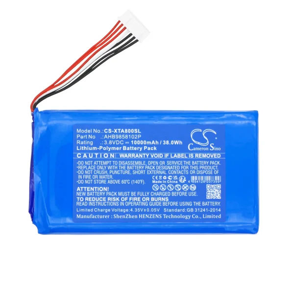 XTOOL A80 H6, A80 Pro Full System Car Scan T Series Replacement Battery 10000mAh / 38.0Wh