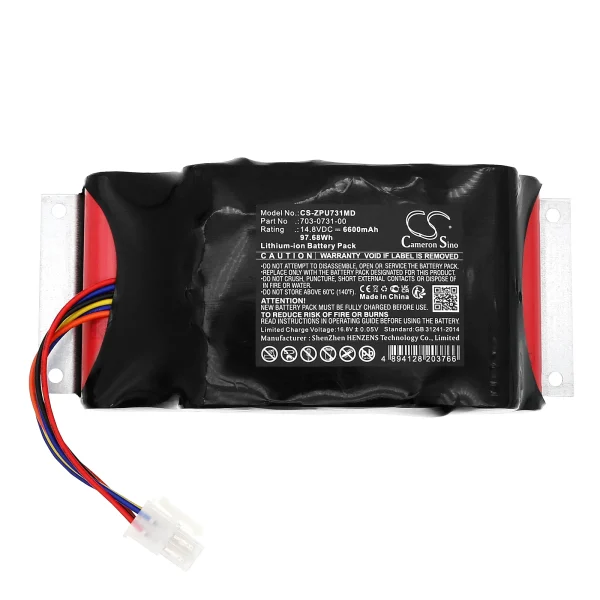 ZOLL Eagle II, EMV+ 731, UNIVENT 731 Ventilator Series Replacement Battery 6600mAh / 97.68Wh